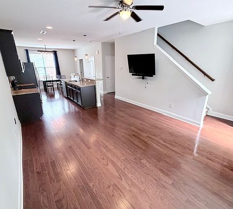 Main floor (living area, galley kitchen and dining area)