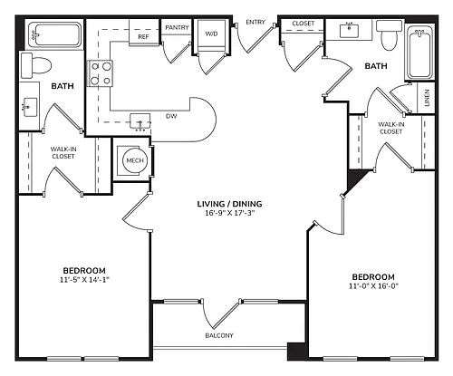 Floor plan B6