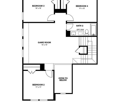 Southfork Second Floor Plan