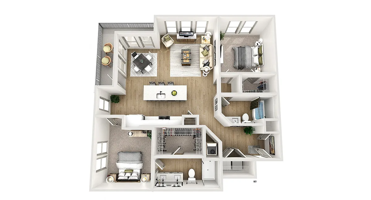 Floor plan B3