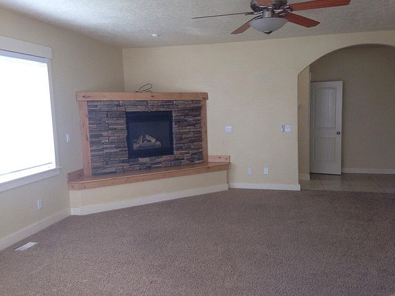 fireplace in living room