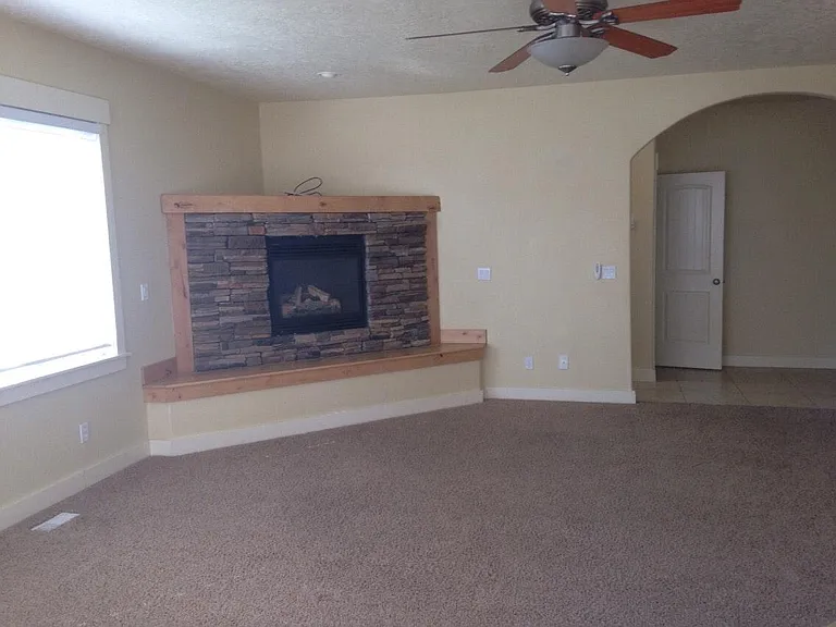 fireplace in living room