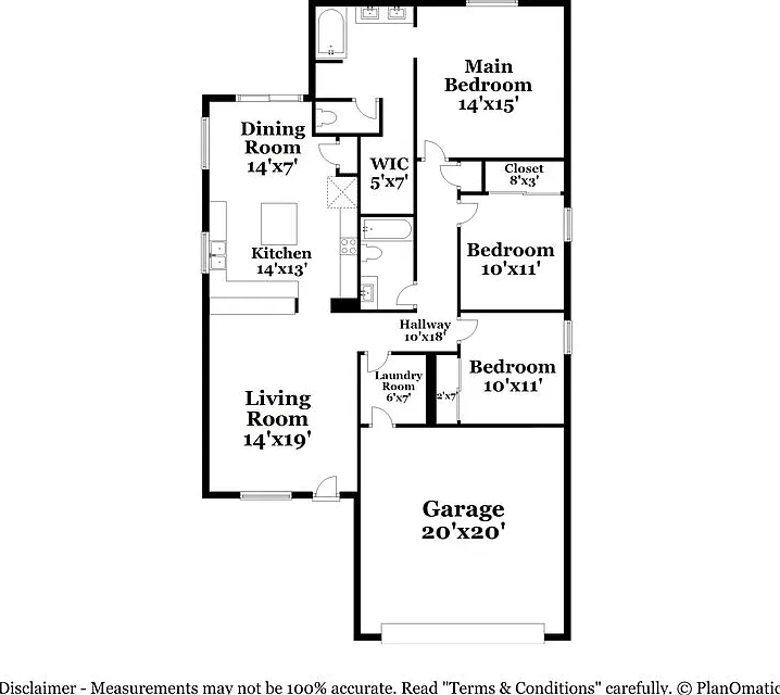 3 bed, 2.0 bath, 1460 sqft, $2,080 — Photo 2