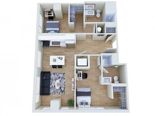 Floor plan 2X2