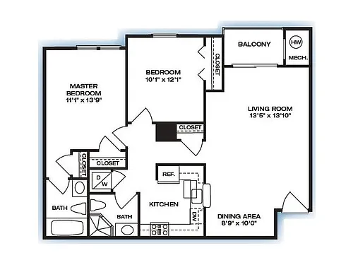 Floor plan The Tiverton