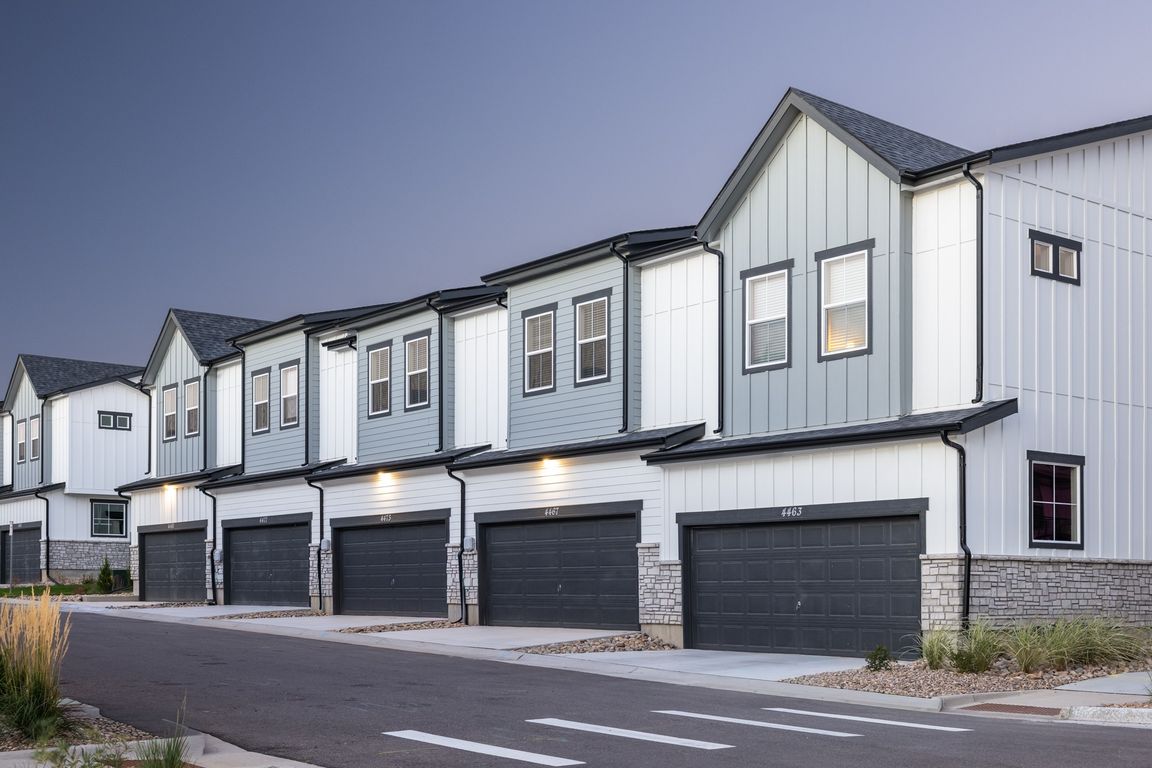 Desirable modern features like open-concept layouts, high-end finishes, and attached garages at The Fillmore.