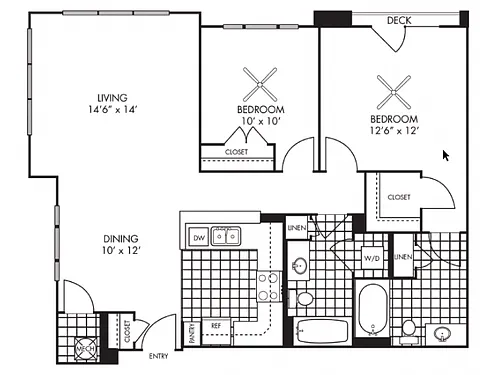 Floor plan 2B-K