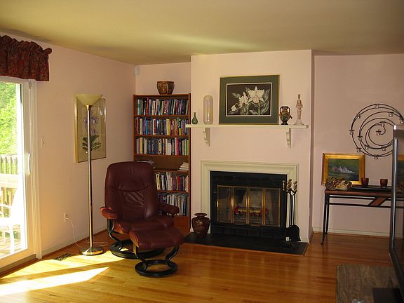 Wood Fireplace in LR