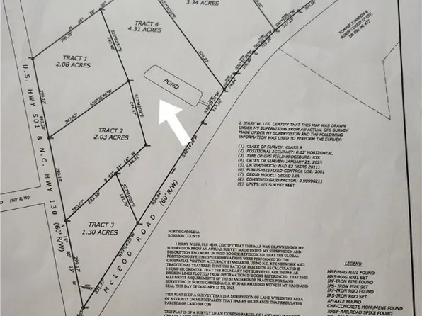 4 McLeod Rd, Rowland, NC 28383