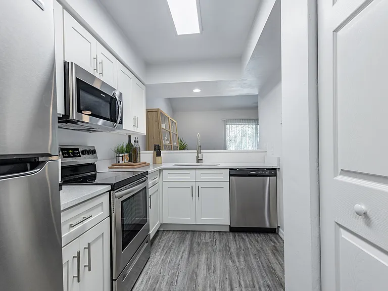 Kitchen with White Shaker Style Finishes