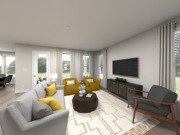 Virtually Staged Living Room