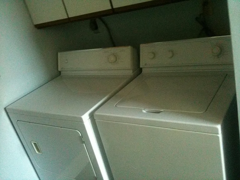 washer & dryer in kitchen