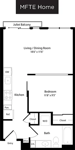 Floor plan O3 West- Income Restricted
