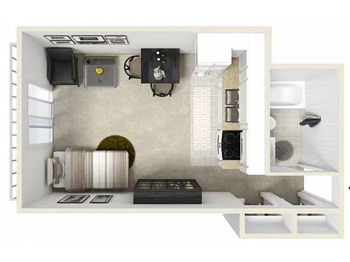 Floor plan 0x1 Oak