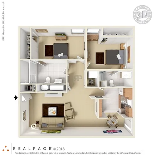 Floor plan 2 Bedroom
