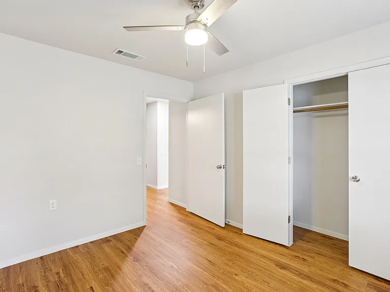 One Bedroom Bedroom and Closet