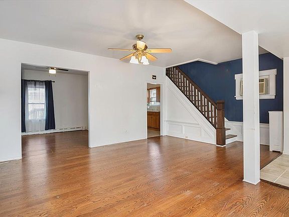 Living room into dining room