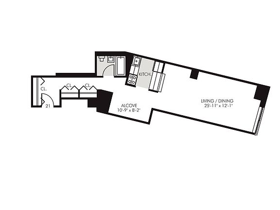 2nd image of 45 Wall St APT 1221