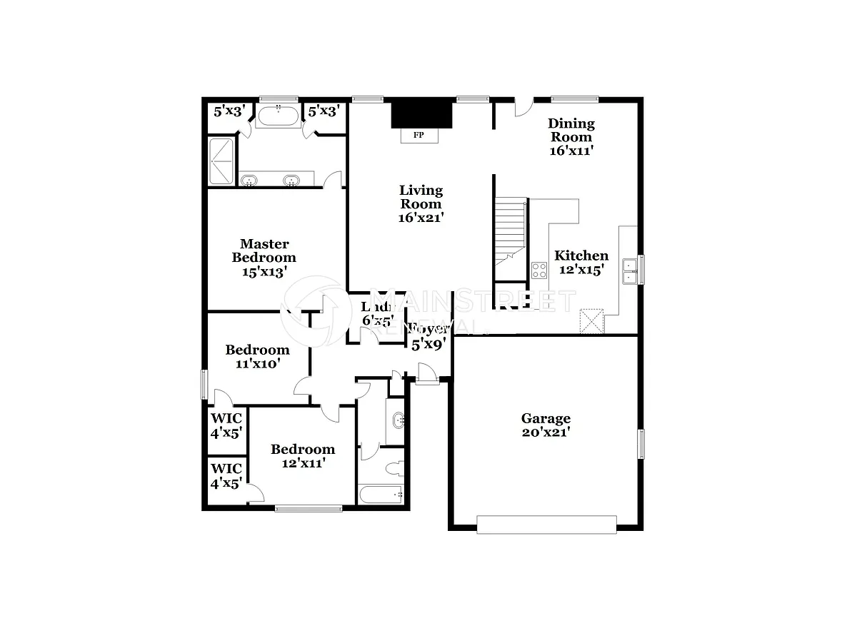 Floor Plan - 6860 Hickory Crest Dr N