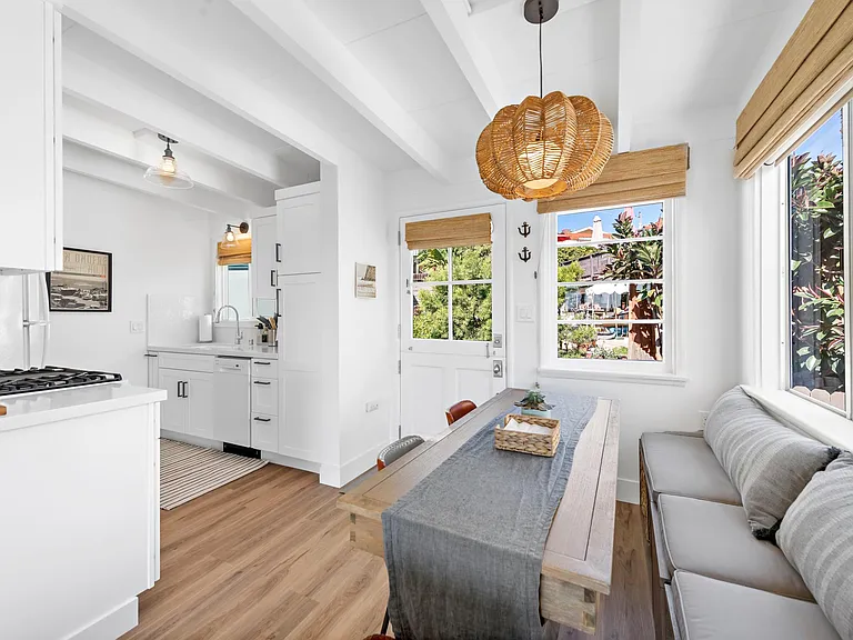 Dutch door left open allows the ocean breezes to come in