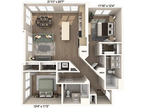 Floor plan B3m4-Base