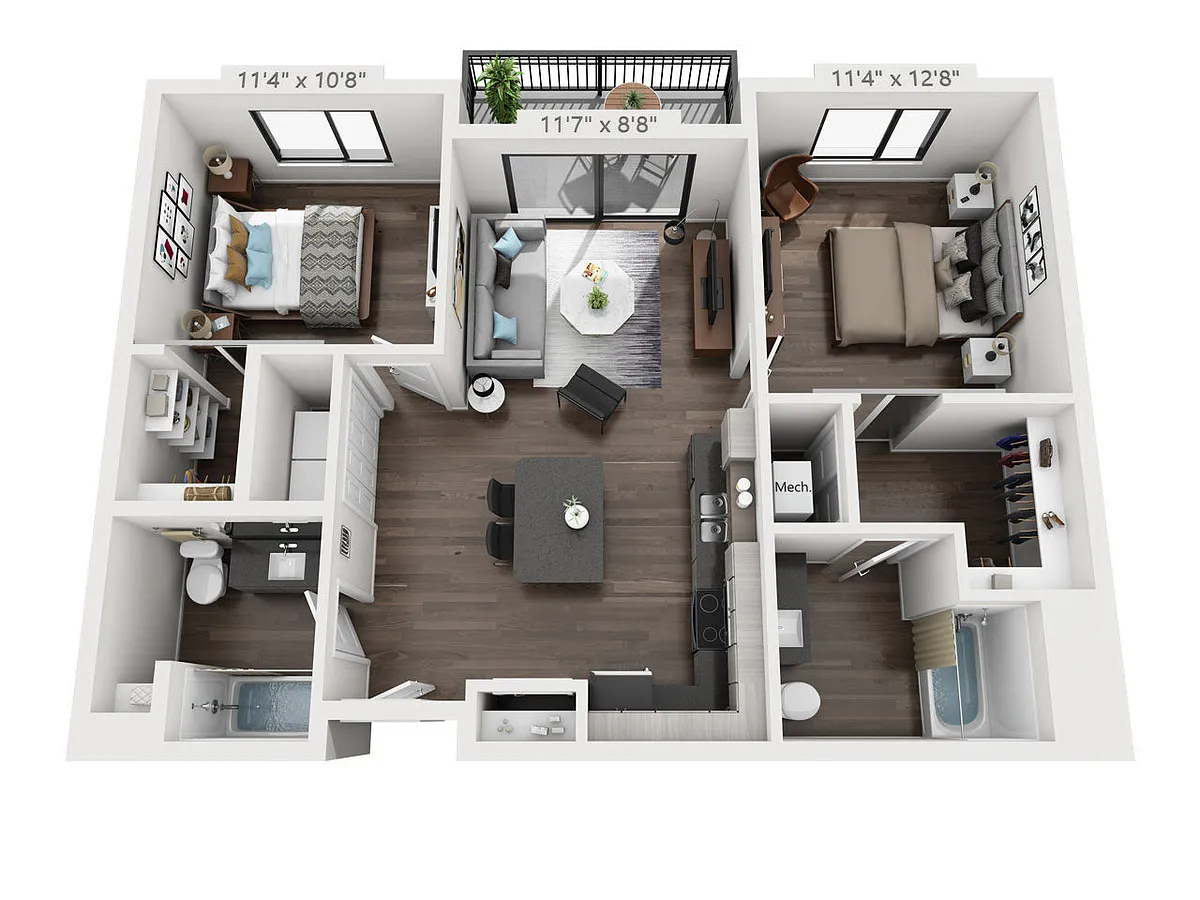 Floor plan Eliot 2.2A