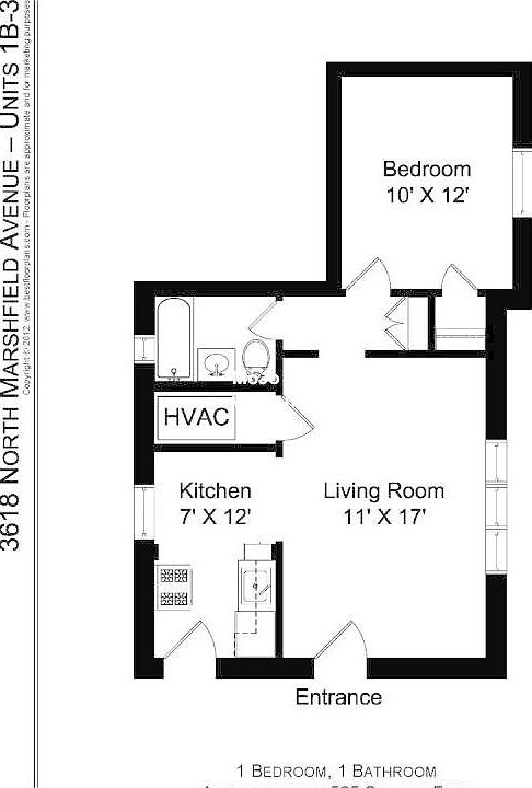 1st image of 3618 N Marshfield Ave #3S