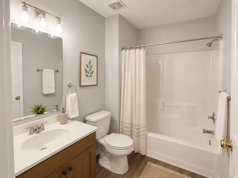Beautifully refreshed duplex in Phenix City featuring central AC, updated LVP flooring, spacious bedrooms, modern kitchen with refrigerator and oven, fresh paint, and strong curb appeal in a growing rental area.