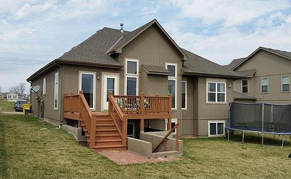 Backyard, walkup basement access