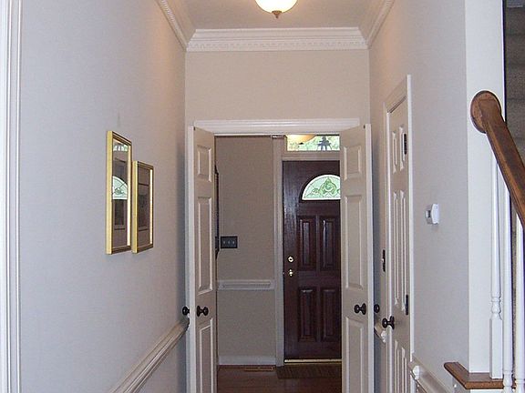 Crown/chair molding throughout