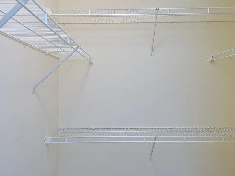 Lots of storage in walkin closet