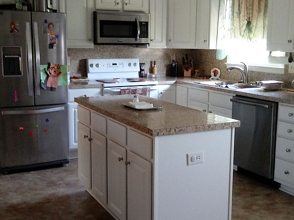 Stainless steel appliances.