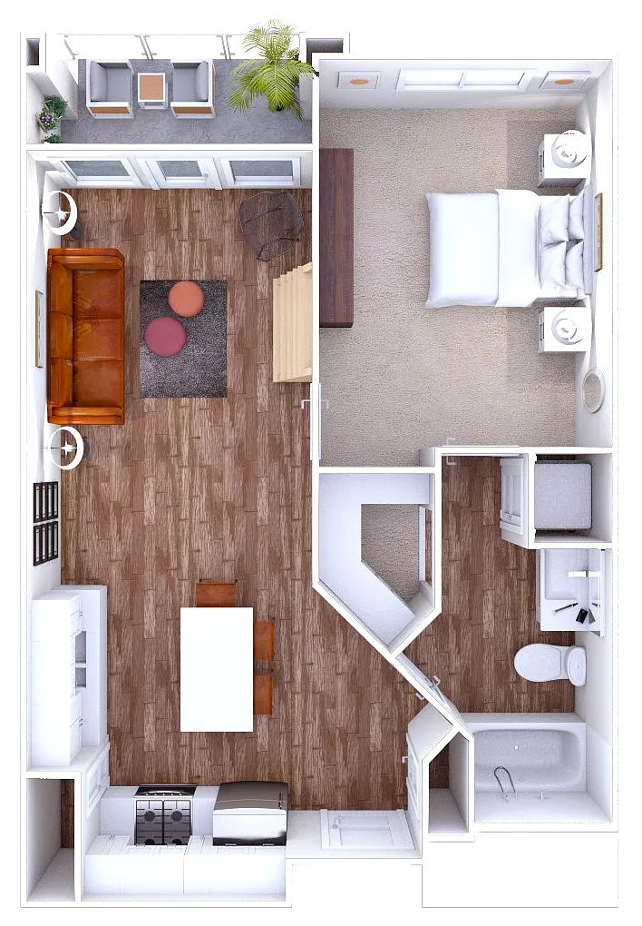 Floor plan The Cache