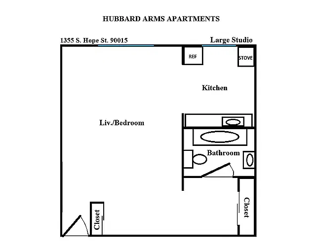 Floor plan Studio Large