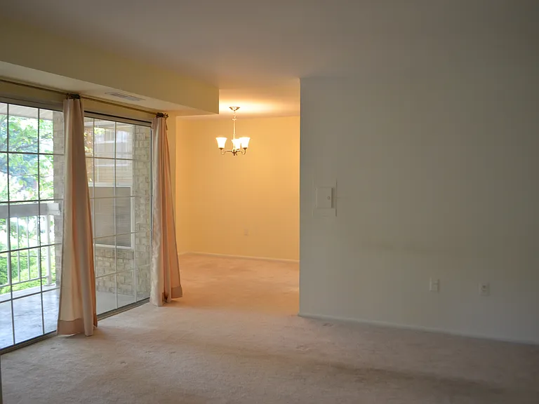 View of the dining room from the living room