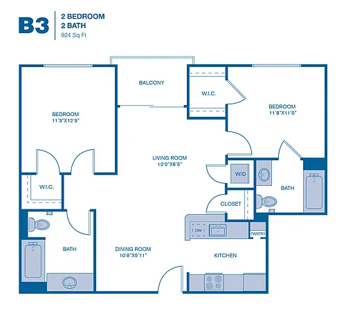 Floor plan B3