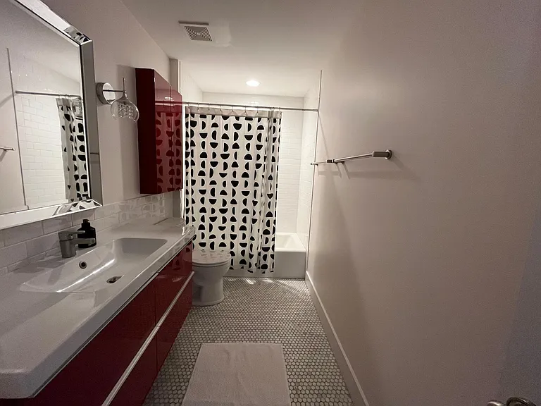 Bathroom off upstairs hallway