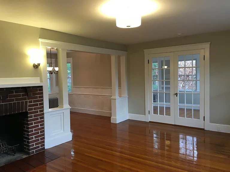 Living room, looking into sunroom