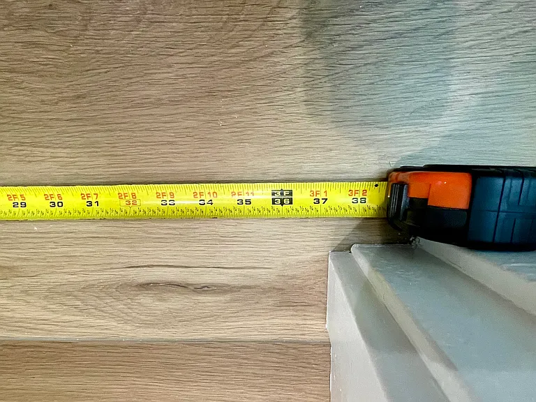 Primary bedroom doorway is 37 inches wide
