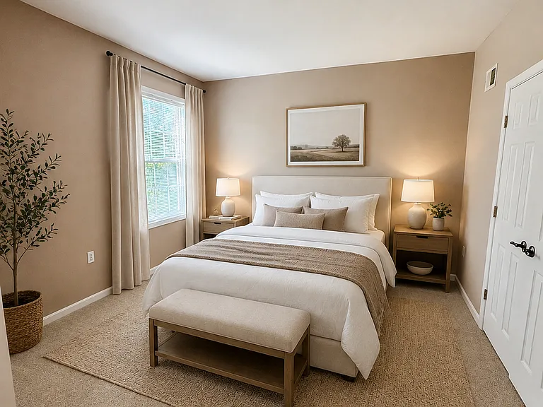 Bedroom - Virtually staged