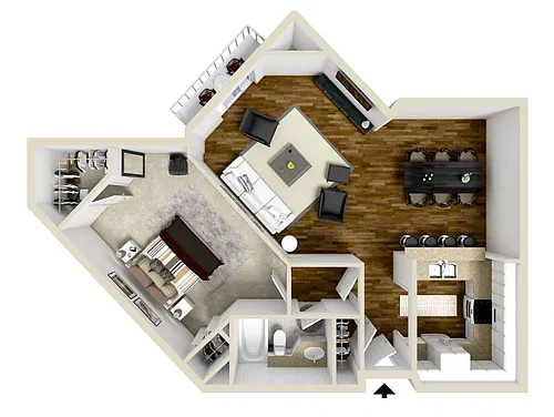 Floor plan 1D - Upgraded