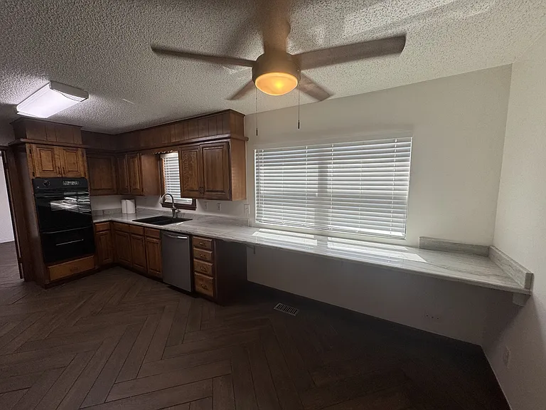 West side view of Kitchen