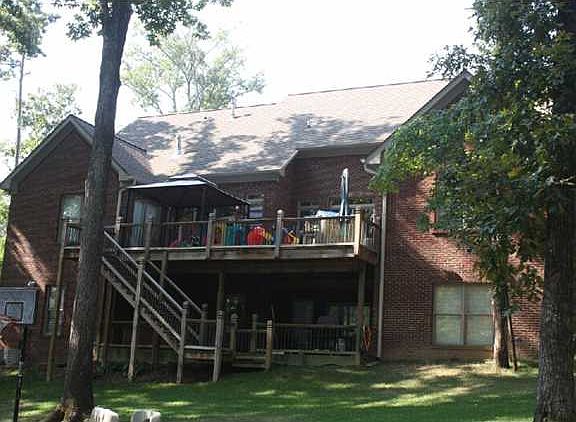 Rear of the home, huge yard for kids to play