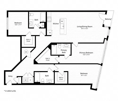 Floor plan 3 Bed - 3 Bath | c04 - Judd