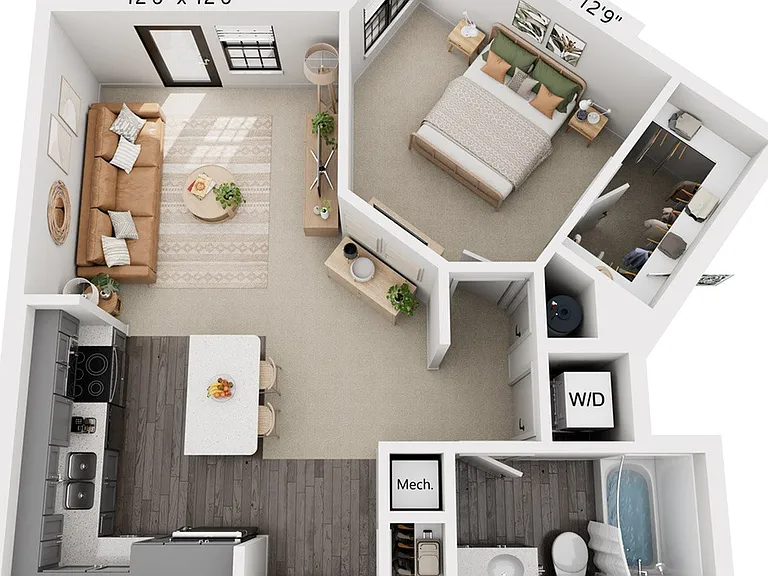 1-Bedroom 1-Bathroom | 808 sqft 1-Bedroom 1-Bathroom | 808 sqft
