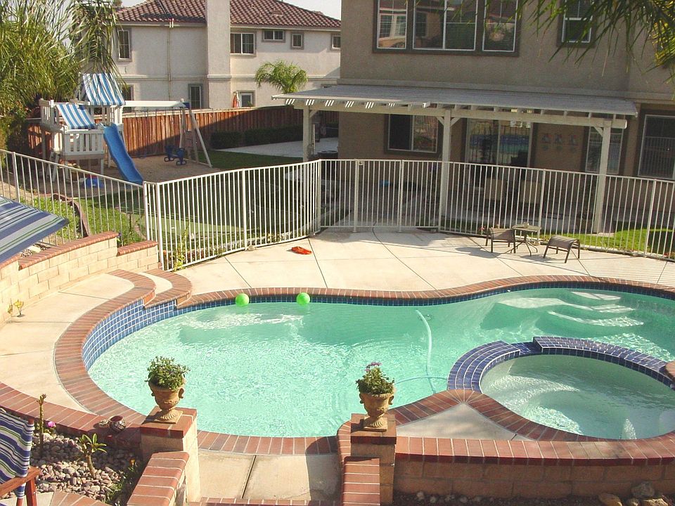 Gated Pool View from back of lot