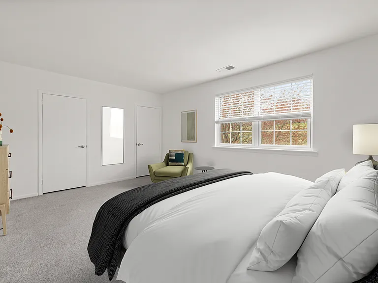 Large Bedroom with Three Closets (1-bedroom balcony-level floor plan)