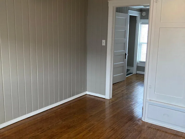 Bedroom upstairs with original beautiful hardwood floors
