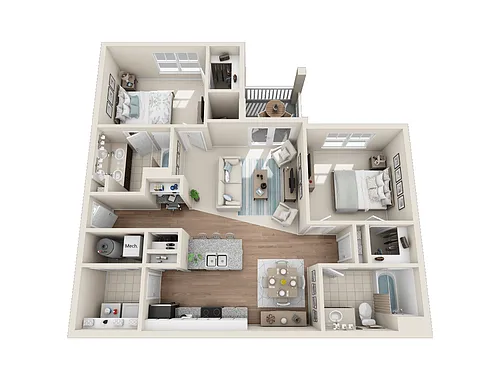 Floor plan 2 Bedroom