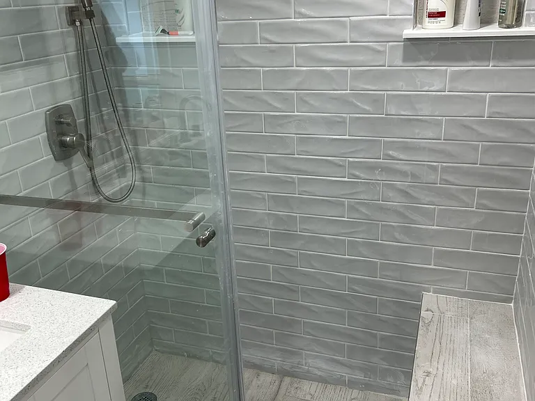 Master shower